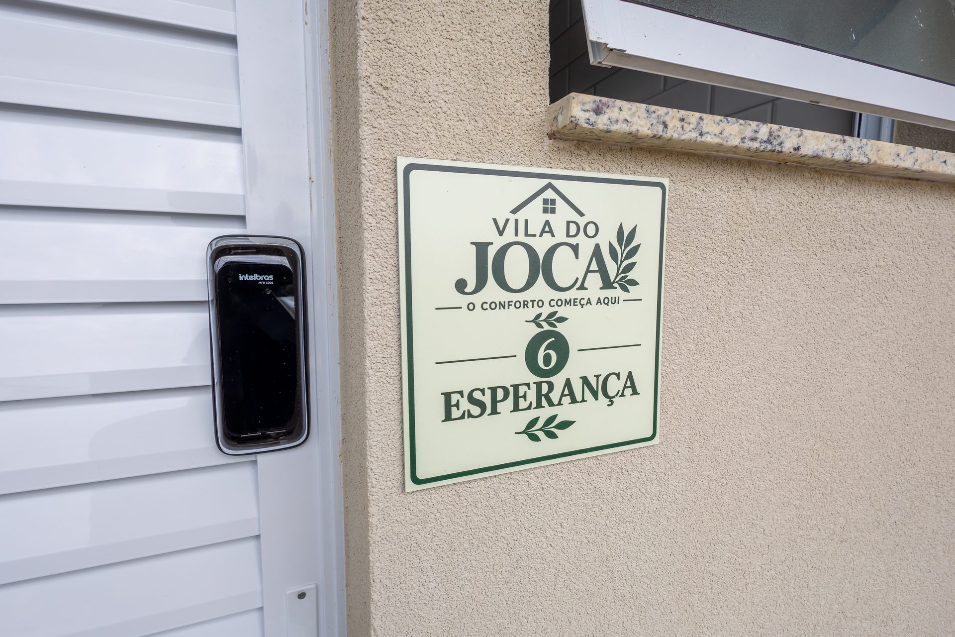 Placa do apartamento Esperança
